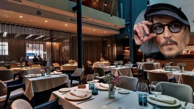 Restaurante del hotel en el que está Johnny Depp.