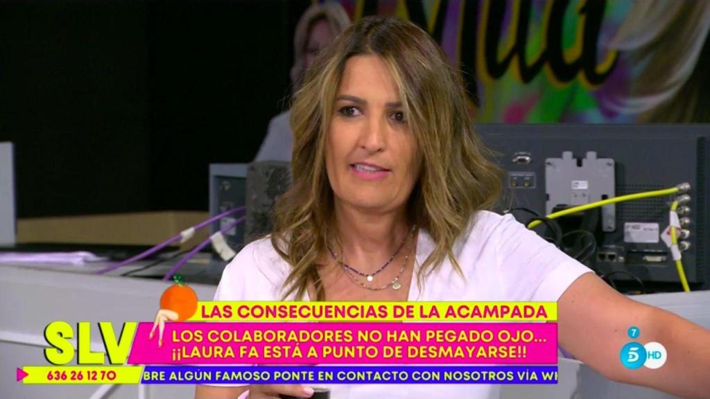 Laura Fa, en 'Sálvame'.