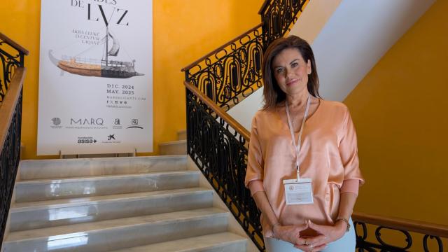 Eugenia Manolidous, este viernes en el Marq de Alicante en las jornadas de Cultura Clásica.