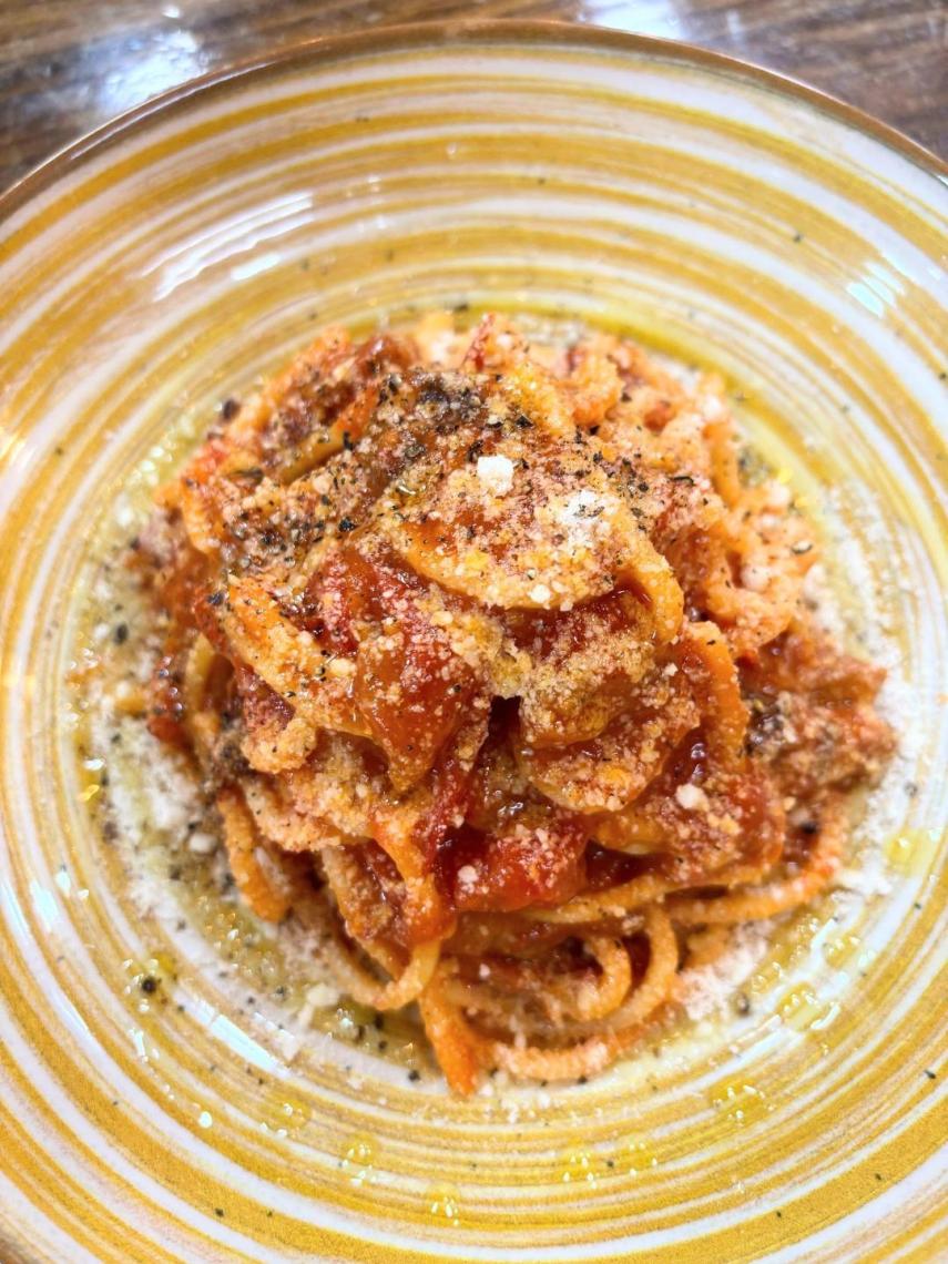 La pasta amatriciana.
