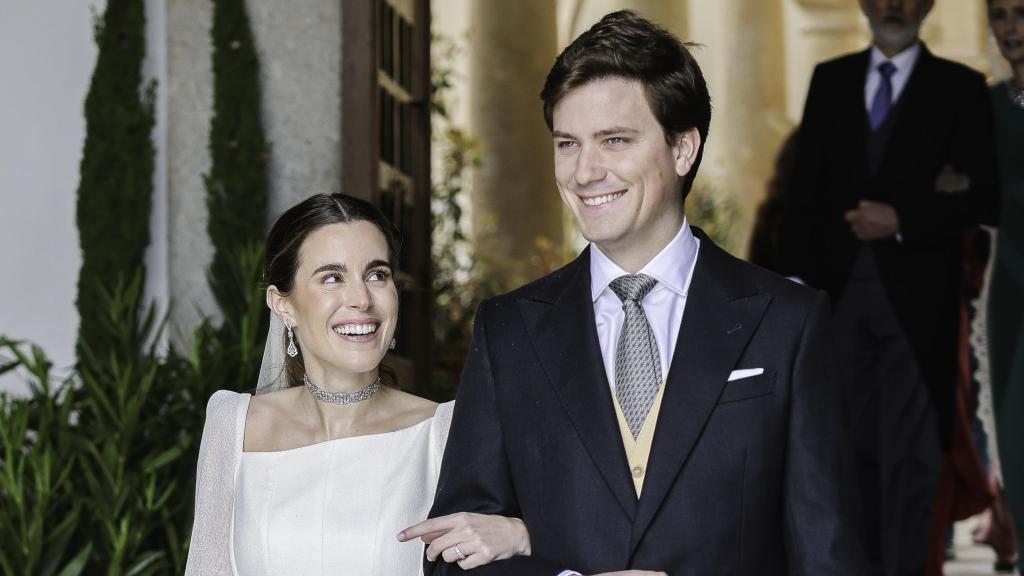 Tamara Falcó e Íñigo Onieva visitan las instalaciones de ARCO en Madrid.