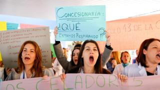 Los trabajadores de los laboratorios del Hospital Universitario de Toledo han protestado en varias ocasiones por las intoxicaciones.