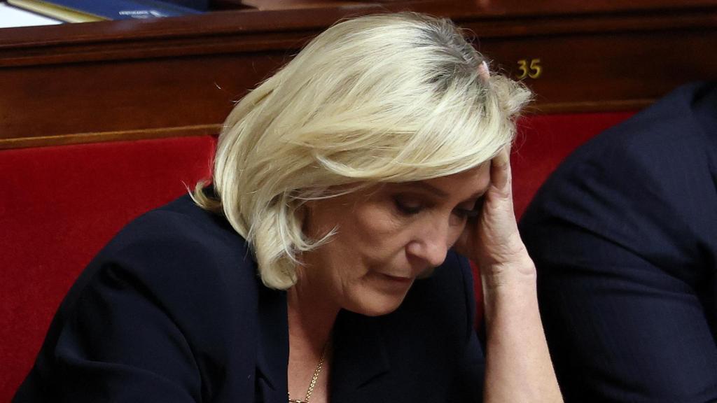 Marine Le Pen, del partido de extrema derecha francés Agrupación Nacional.