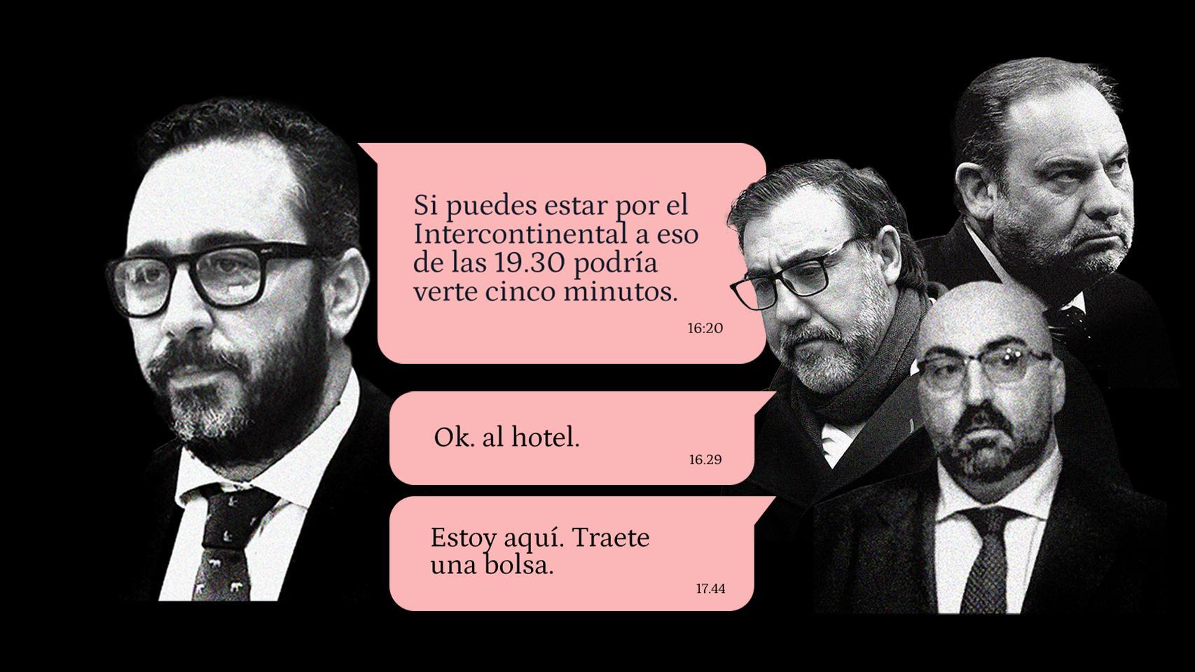 La UCO encuentra nuevos mensajes en el móvil de Aldama sobre los pagos a Koldo y a Ábalos: "Tráete una bolsa"