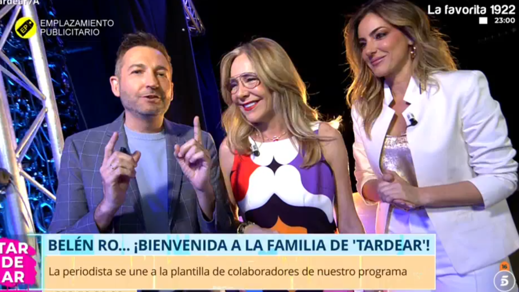Frank Blanco, Belén Rodríguez y Verónica Dulanto, en 'Tardear'.