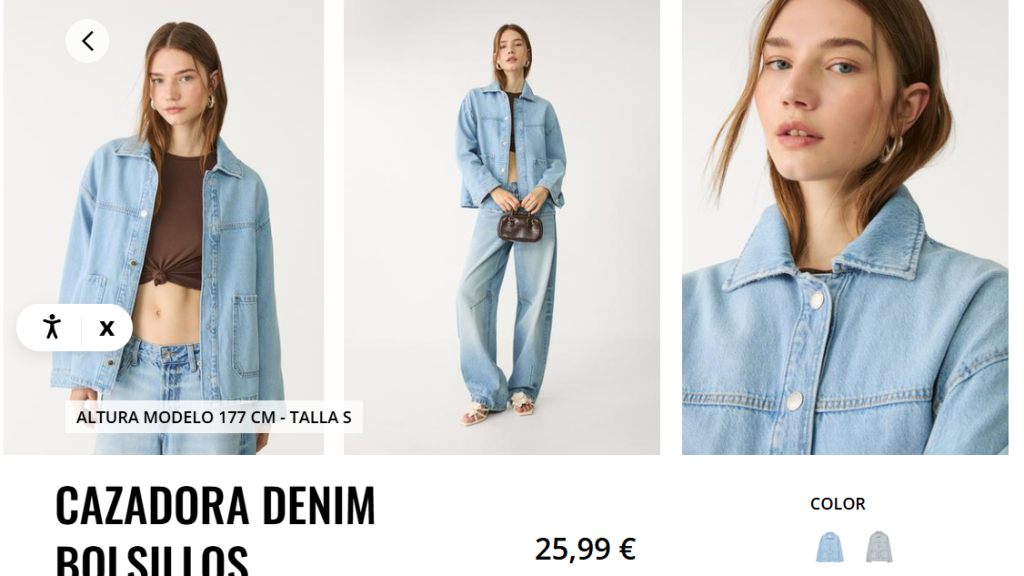 Cazadora denim. REF. 1742/597/701