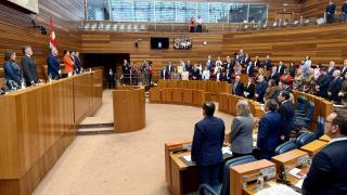 Minuto de silencio en el Pleno de las Cortes de Castilla y León por los mineros fallecidos
