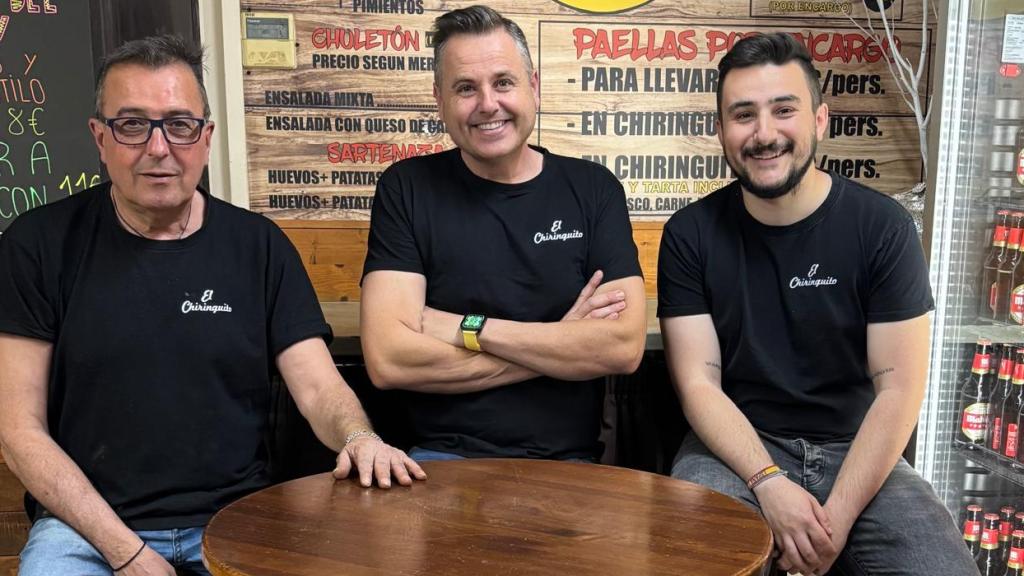 José, Javier y Fernando en El Chiringuito de Casasola