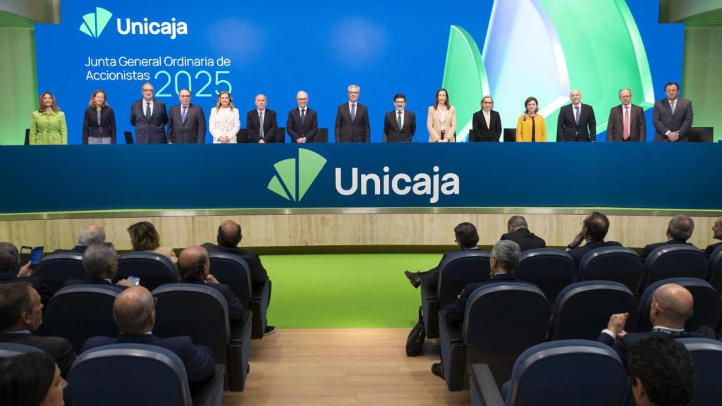 Un momento de la Junta General de Accionistas de Unicaja de 2025.