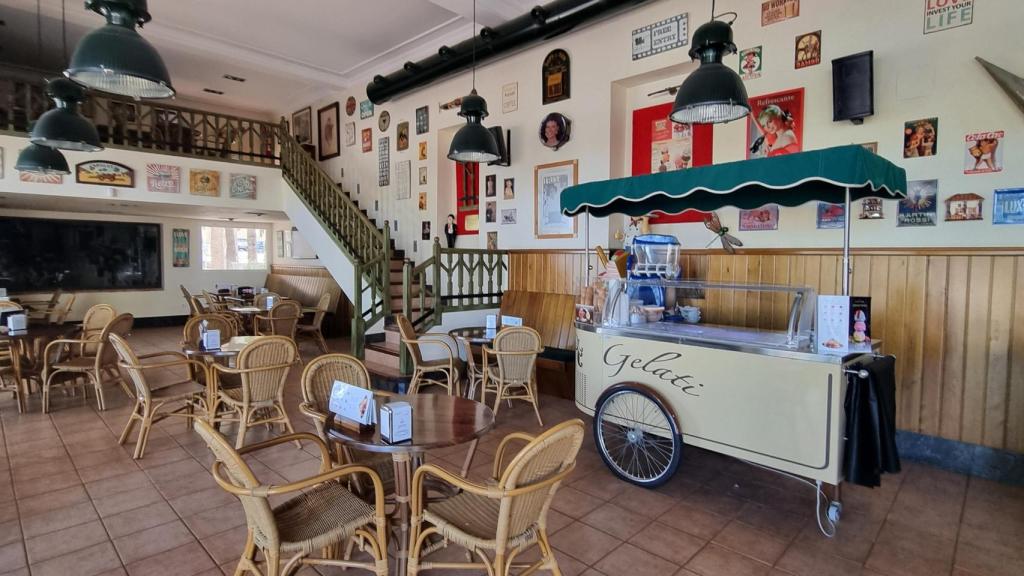 El café del balneario.