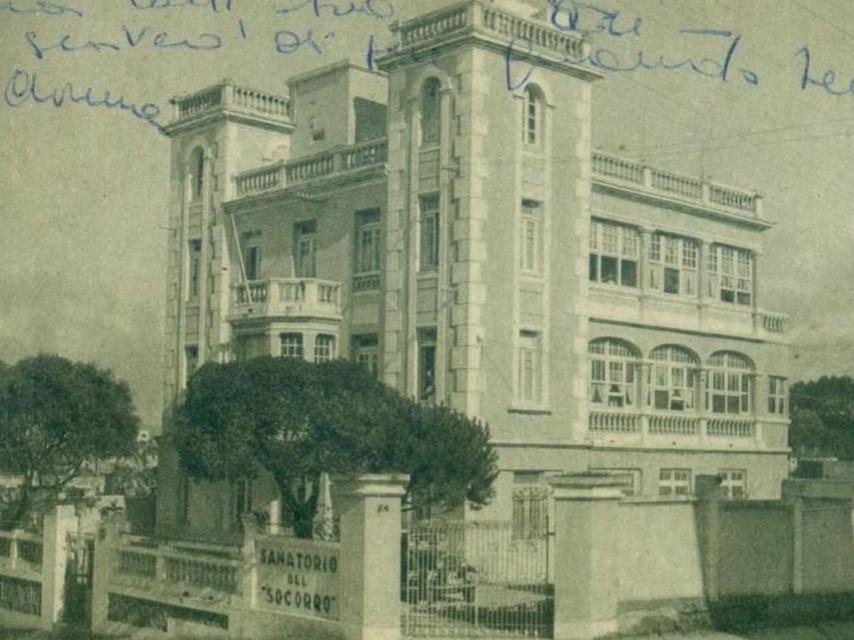 Imagen del antiguo Sanatorio del Socorro, de los años 60 del siglo pasado.
