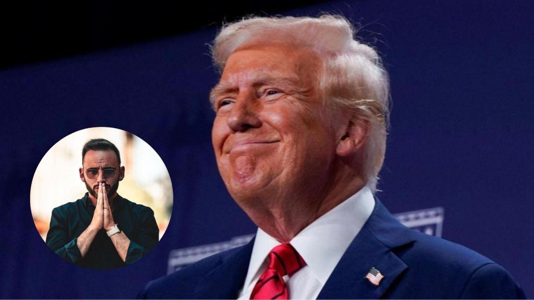 Montaje con Donald Trump, presidente de Estados Unidos y Rubén López de Miguel, economista