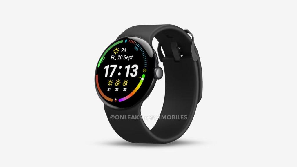 Imagen renderizada del Pixel Watch 4