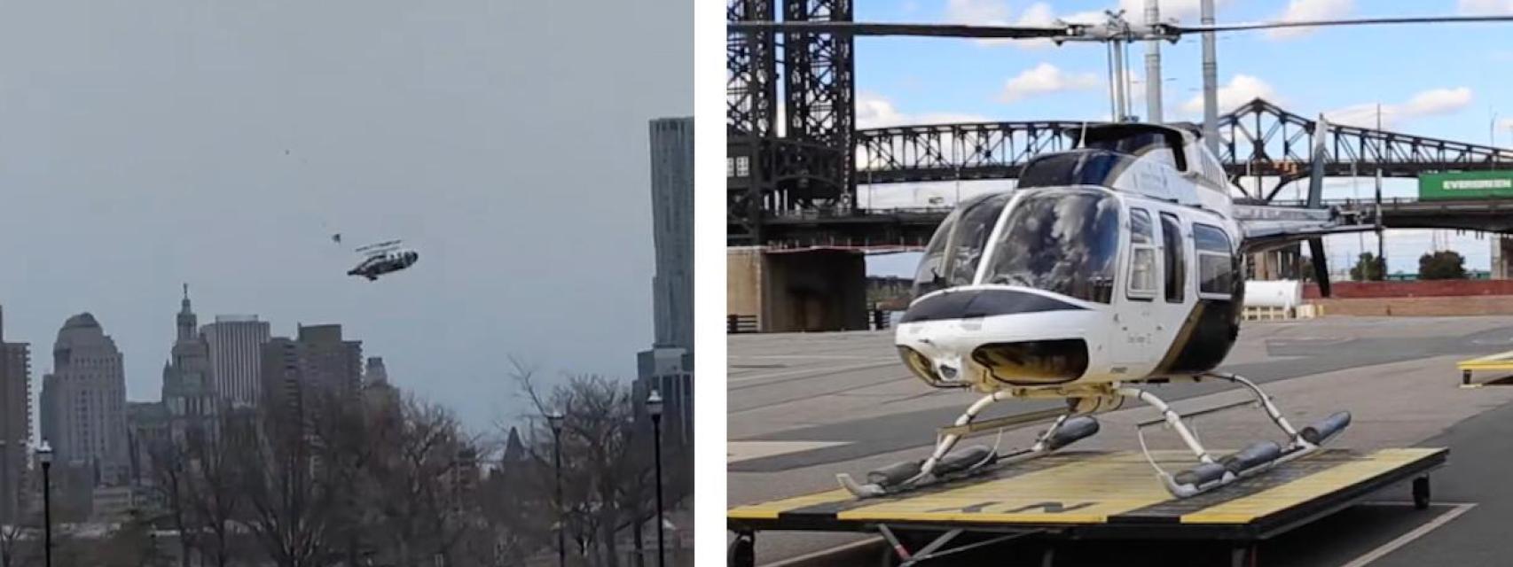 Helicóptero Bell 206L-4 LongRanger IV accidentado en Nueva York