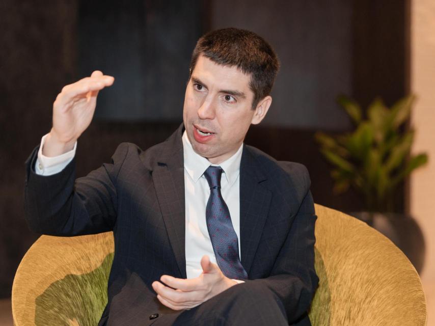 Mihai Popșoi, durante la entrevista en el Hotel Canopy de Madrid.