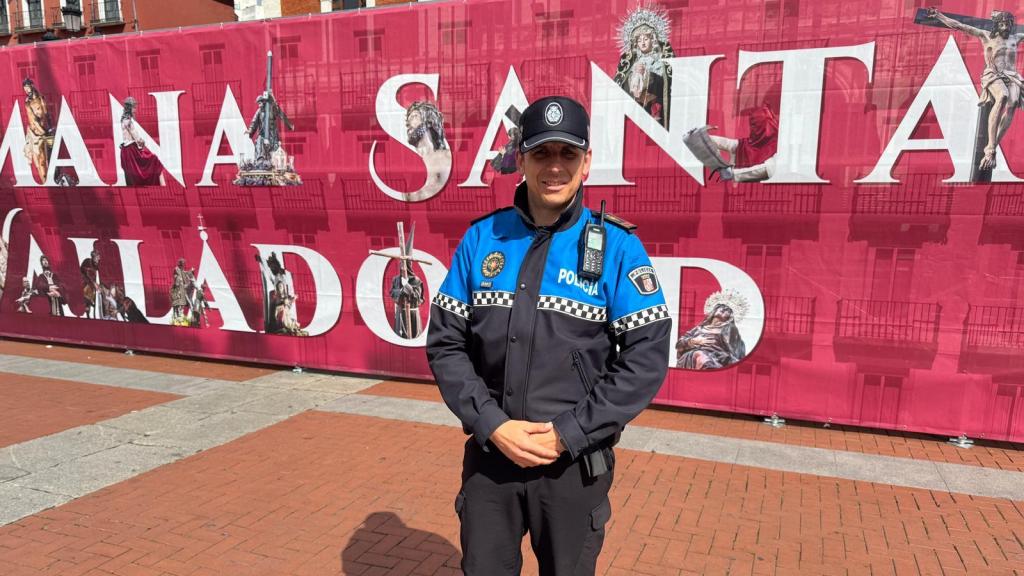David Silván, subinspector de la Policía Municipal en Valladolid