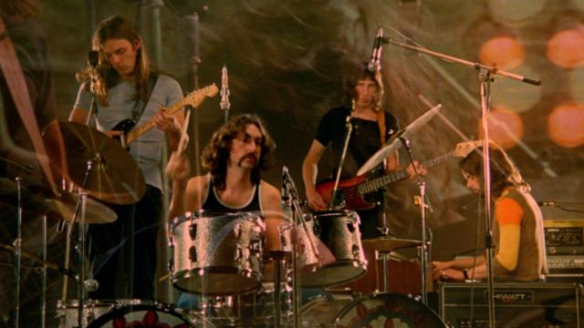 Pink Floyd ensayando para el concierto. Foto: Sony