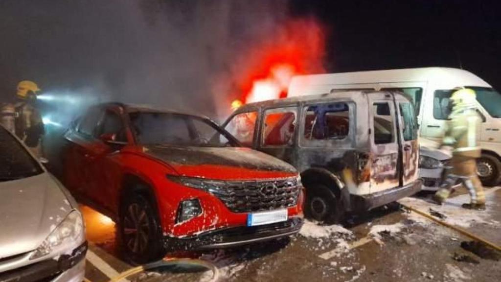 Resultado de los disturbios durante la pasada madrugada del lunes en Mataró.