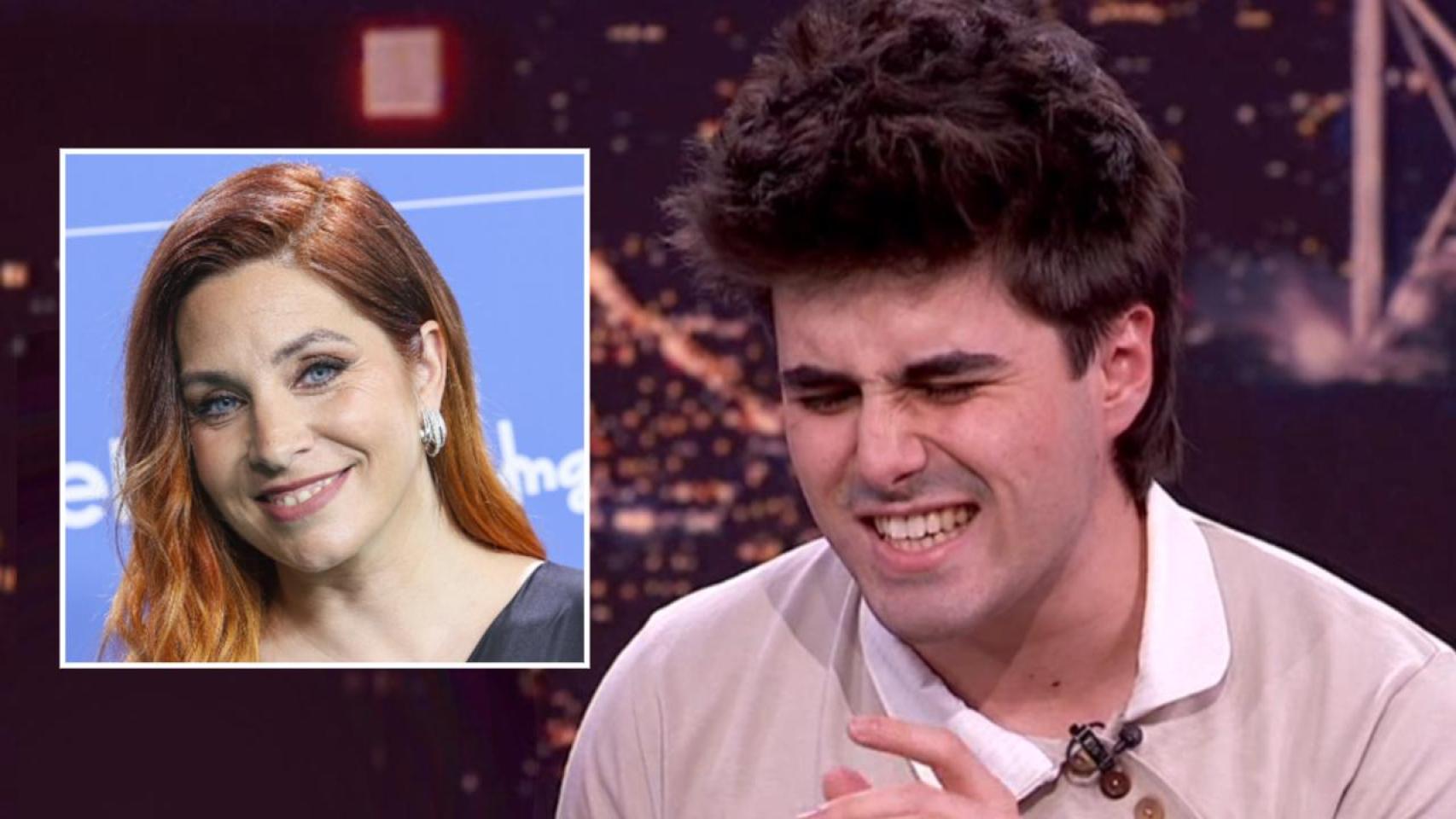 Leire Martínez y Martin Urrutia, en un fotomontaje realizado por BLUPER.