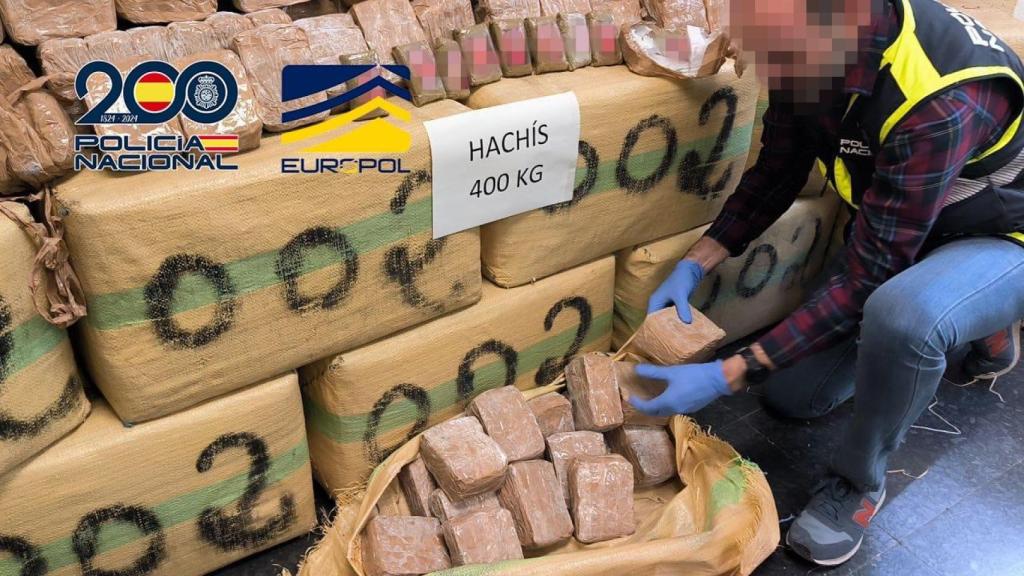 400 kilos de hachís.