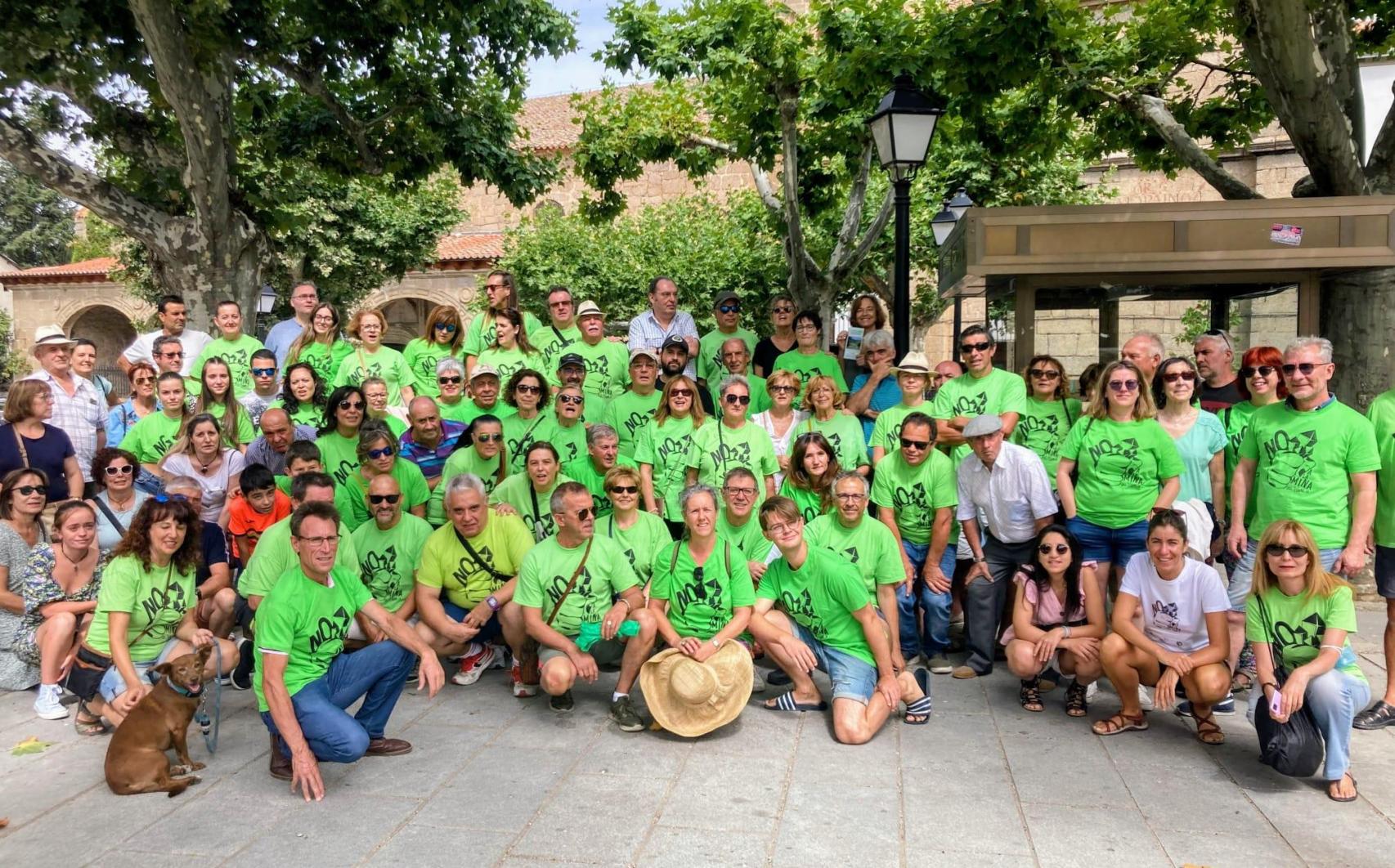 Imagen de archivo de una concentración en el Valle del Corneja contra la mina