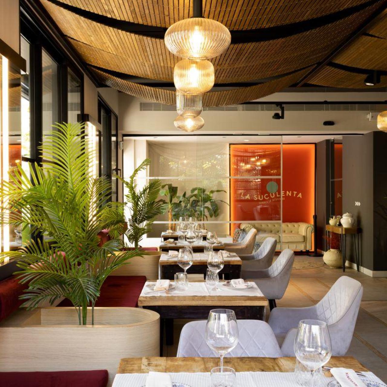 El salón del restaurante.