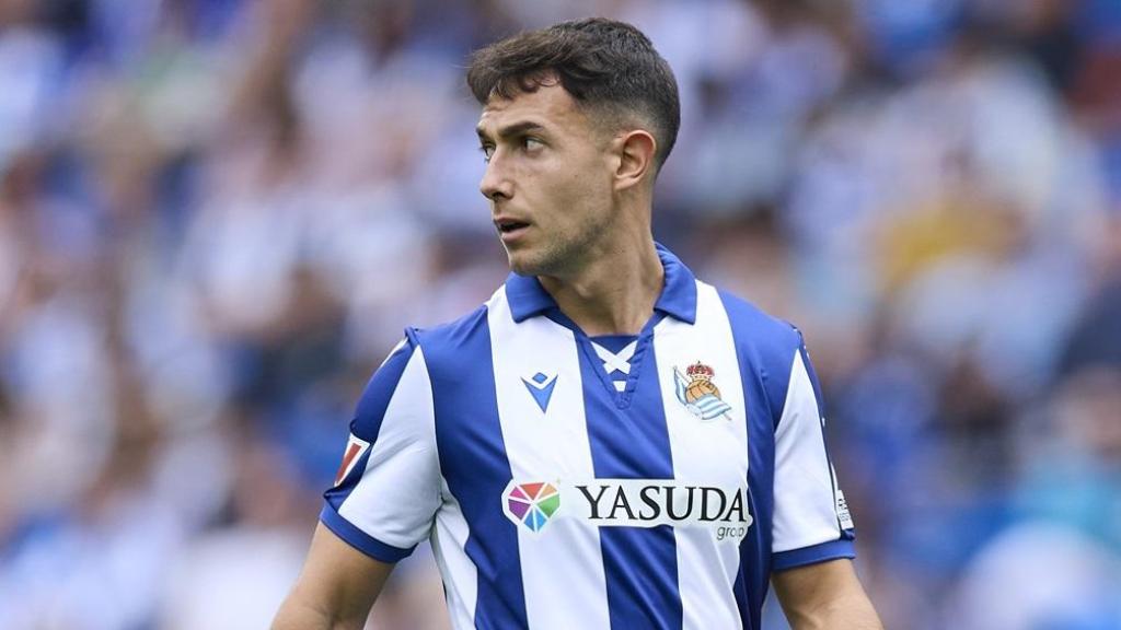 Martín Zubimendi, con la Real Sociedad