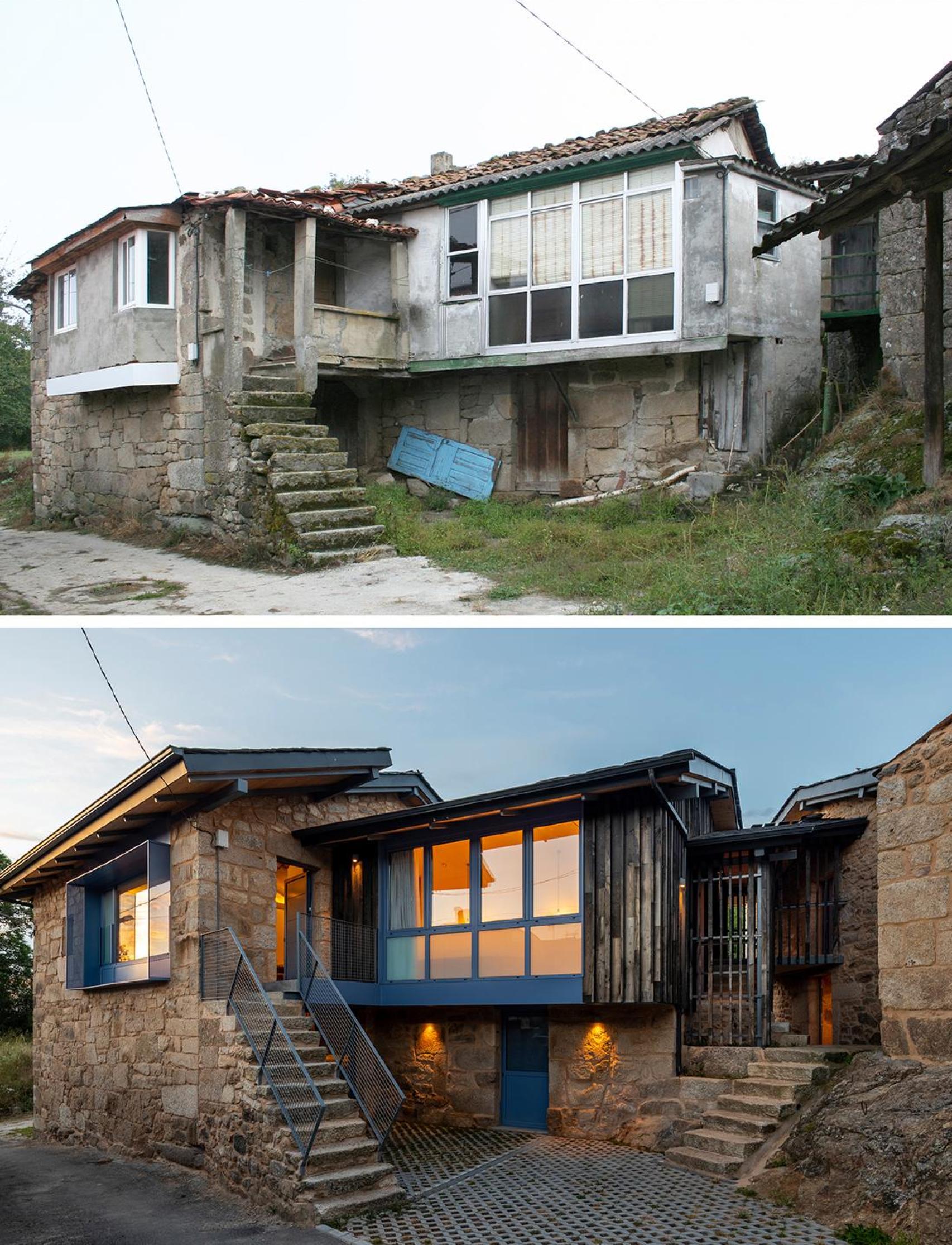 El elocuente antes y después de la casa que lleva años llamando la atención de la gente