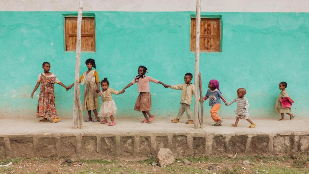 Niños en Tigray, Etiopía.