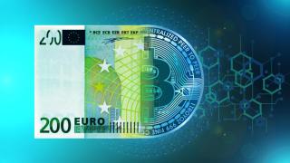 Ilustración sobre el euro digital.