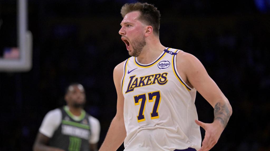 Doncic, durante el partido contra los Timberwolves.