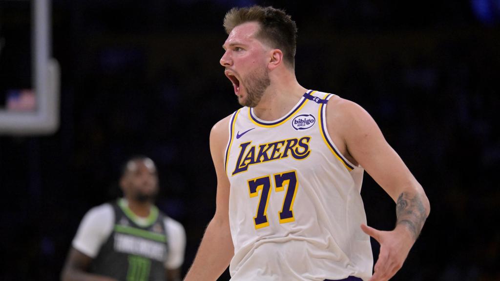 Doncic, durante el partido contra los Timberwolves.