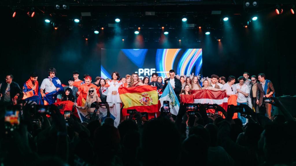 Las delegaciones presentes en la PreParty en la Sala La Riviera de Madrid.