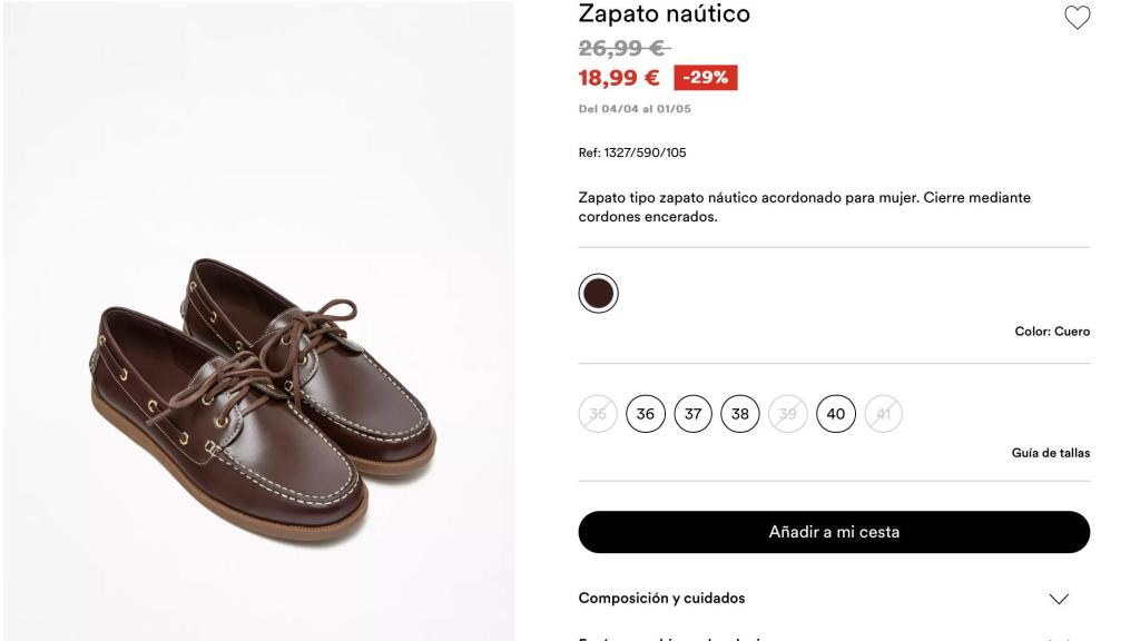 Zapato naútico.
