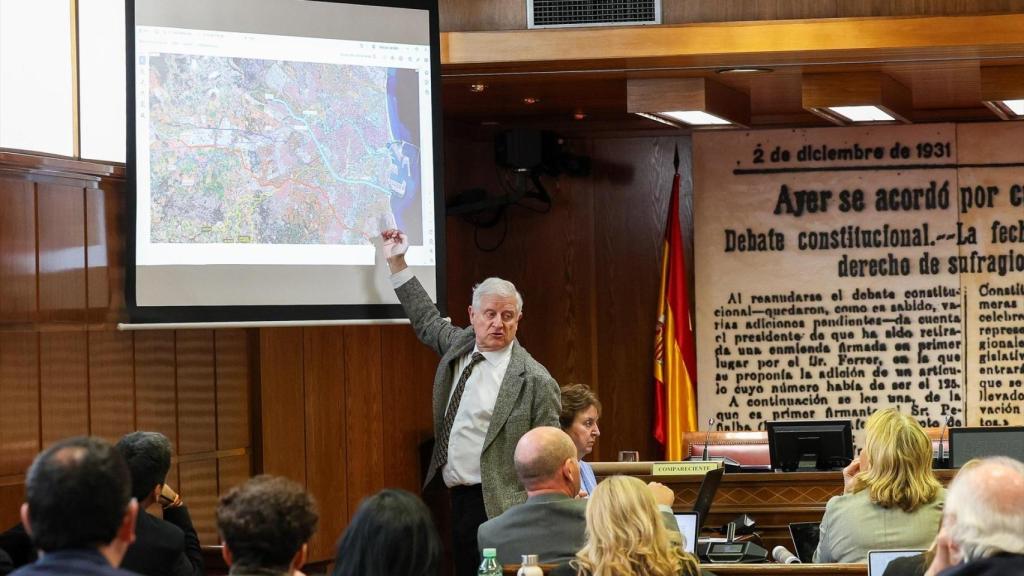 Julio Gómez-Perreta de Mateo en la comisión del Senado. Marta Fernández / Europa Press