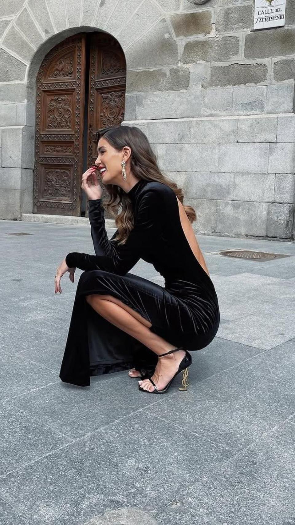 Marta López Alamo en las calles de Madrid de las Austrias.