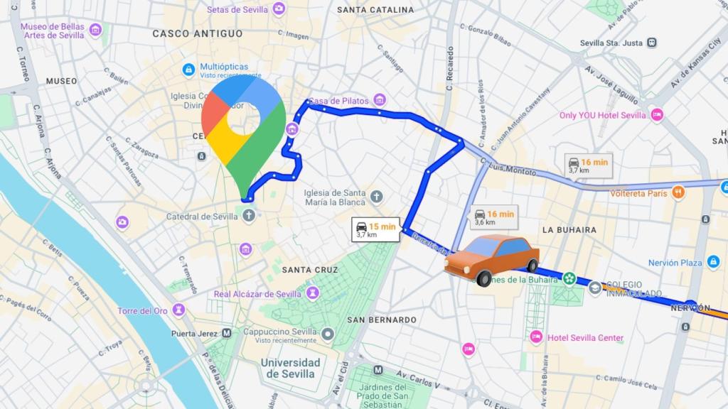 Ruta en Google Maps