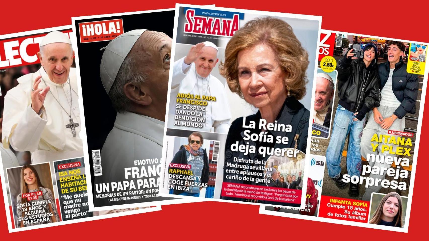 Portadas de las revistas del corazón.