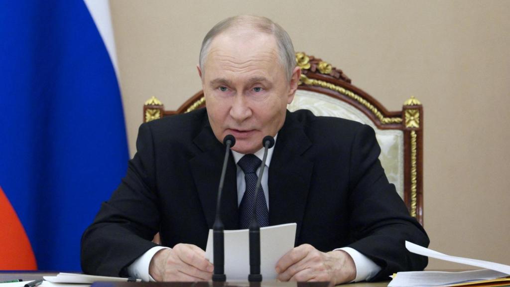 Putin, el miércoles pasado, durante una reunión de una comisión militar-industrial.
