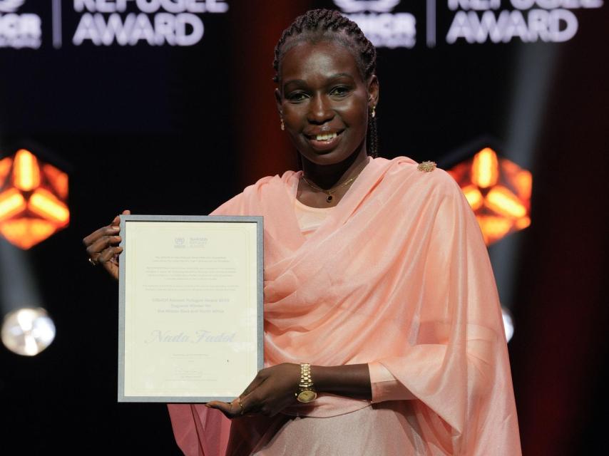 Ceremonia de entrega del Premio Nansen para los Refugiados 2024 del ACNUR.