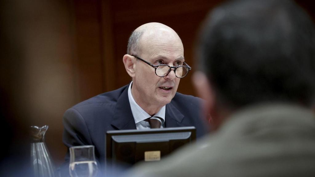 Eduardo Beut comparece en Les Corts. José Cuéllar / EP