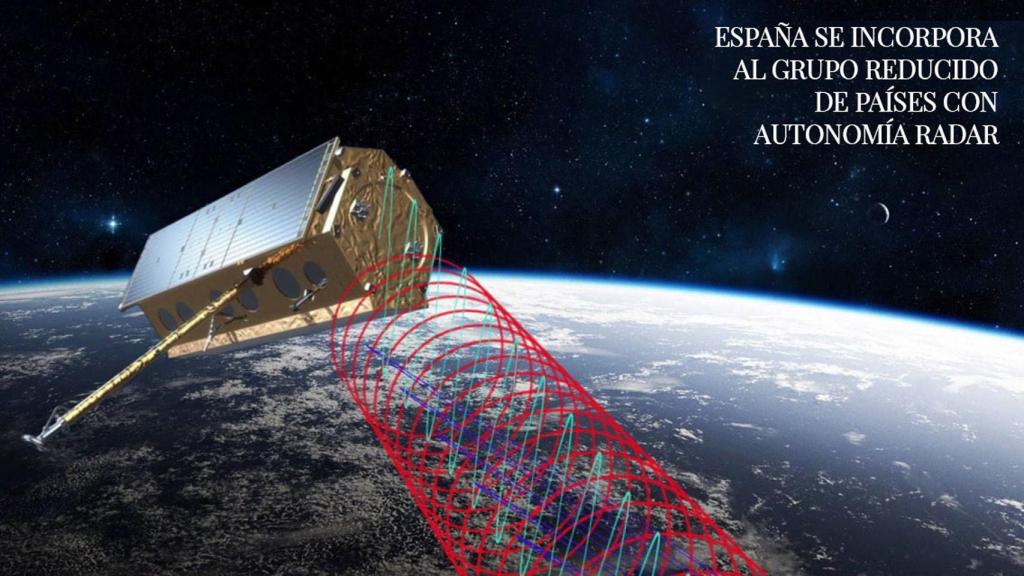El primer modelo Paz en una representación artística por parte de Hisdesat.