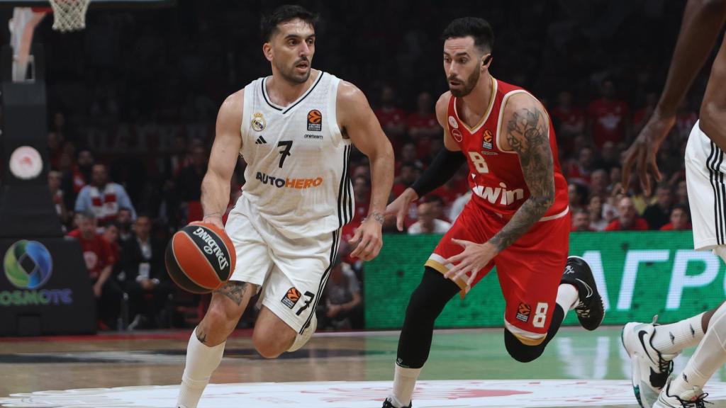 Campazzo presionado por Vildoza Luca.