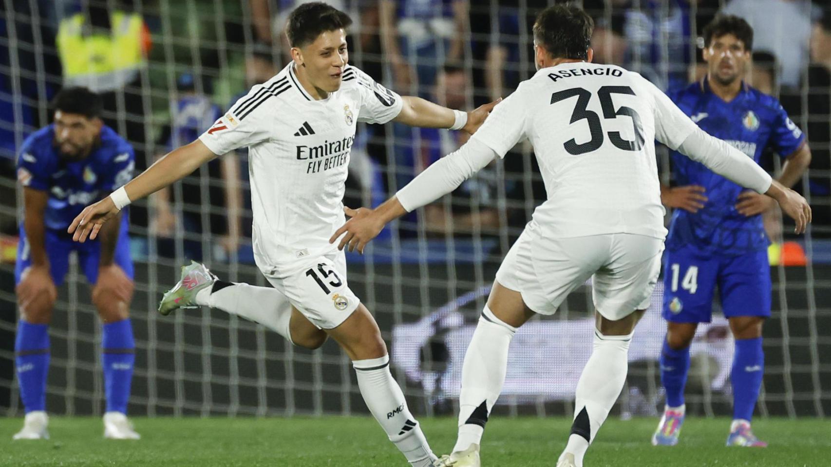 Arda Güler desatasca al Real Madrid para darle la victoria ante el Getafe y mantiene el pulso con el Barça por La Liga