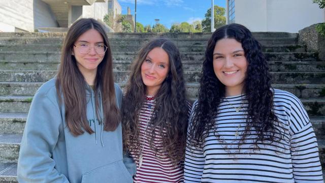 Ana Cives Trillo, Inés González Rodríguez y Paula Miragaya López
