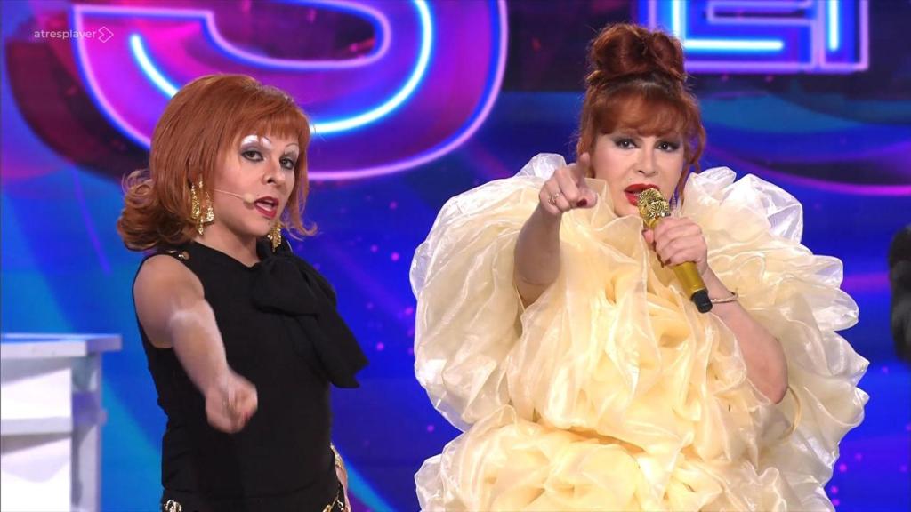 Yurena, en 'Tu cara me suena', junto a Yenesi.