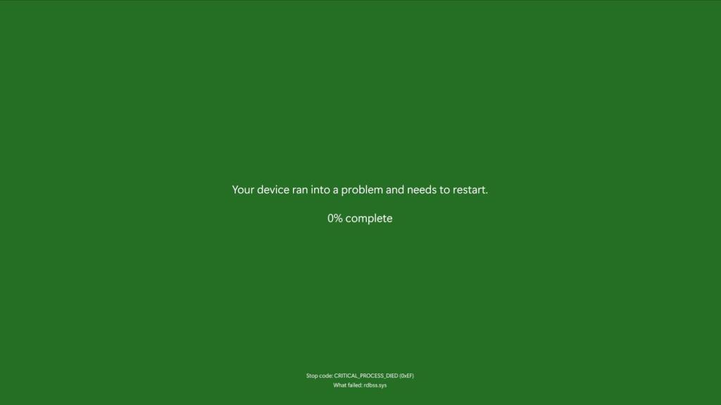 Nuevo diseño de la pantalla de error de Windows 11