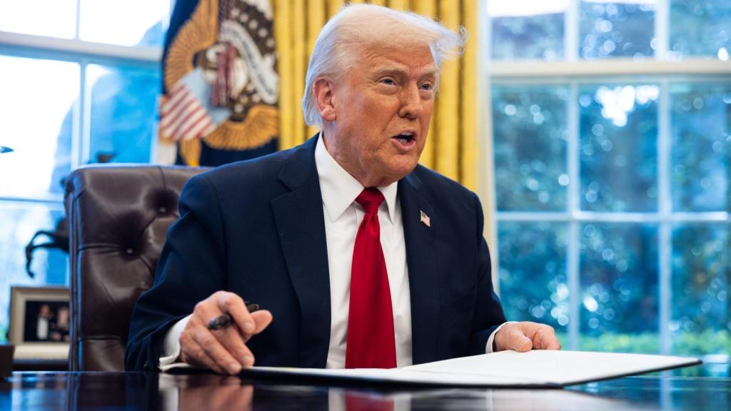 El presidente de Estados Unidos, Donald Trump, en el Despacho Oval de la Casa Blanca