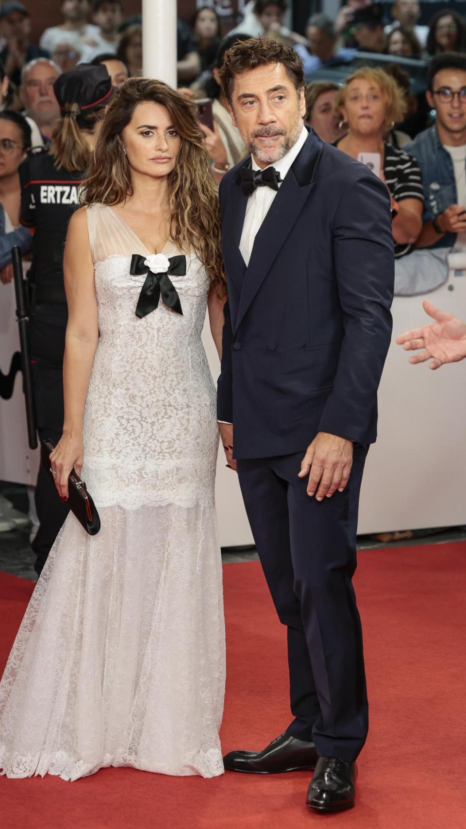 Javier Bardem y Penélope Cruz, en la 72a Gala del Festival de Cine de San Sebastián, en septiembre de 2024.