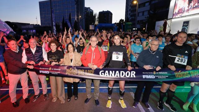 La salida de la carrera ríos de luz en Valladolid
